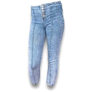 High waist ankle jean
